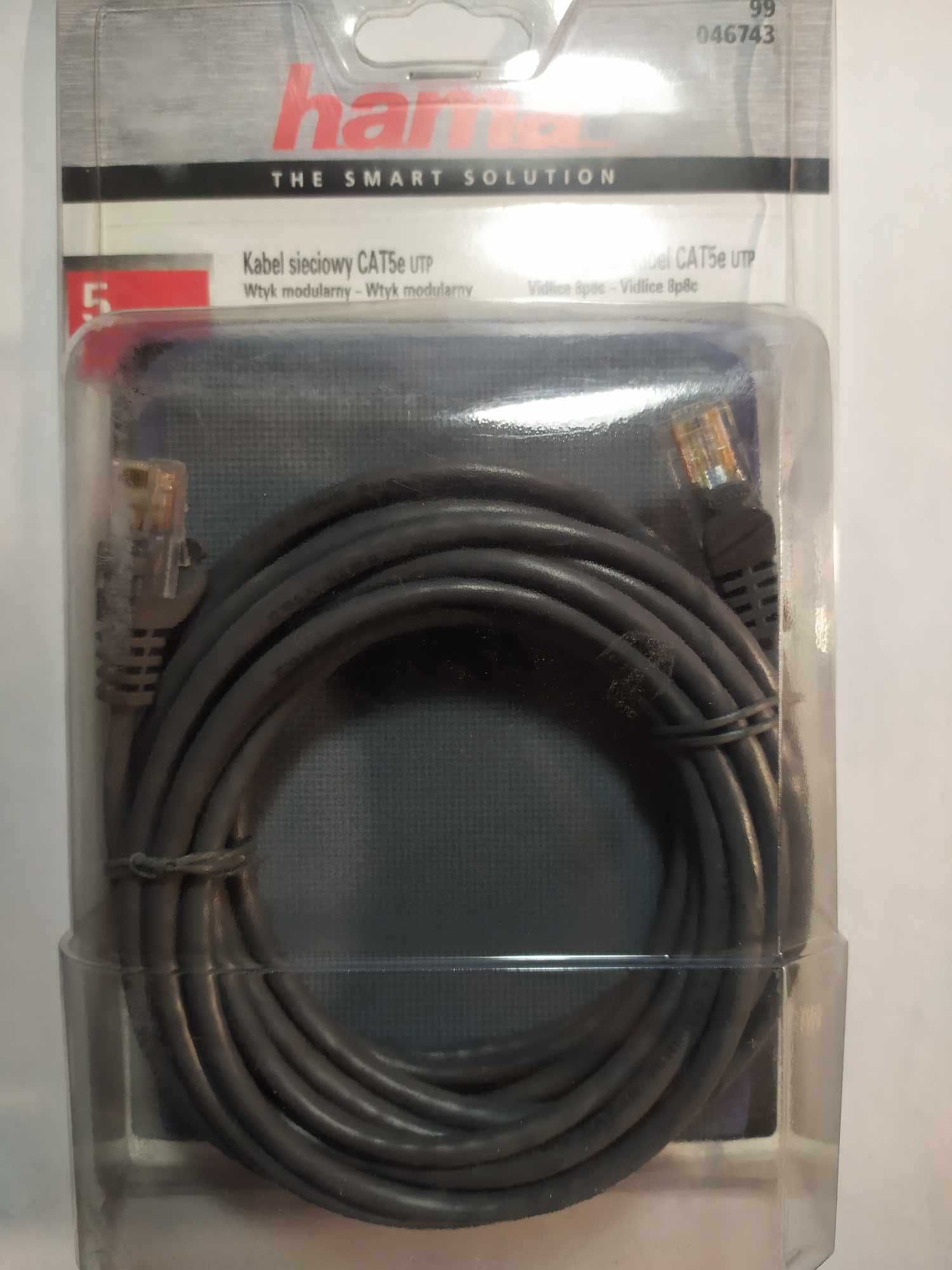 Hama Kabel Internetowy Sieciowy CAT5e UTP 5m