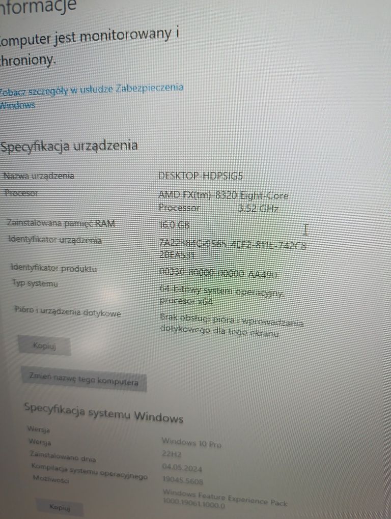 Komputer Gamingowy wraz z monitorem