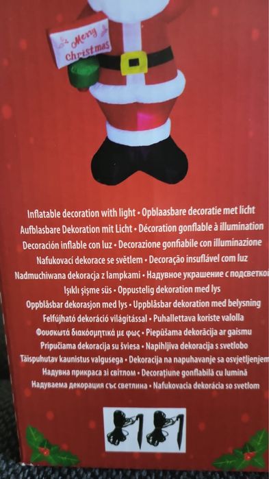 Dmuchany świecacy Gwiazdor