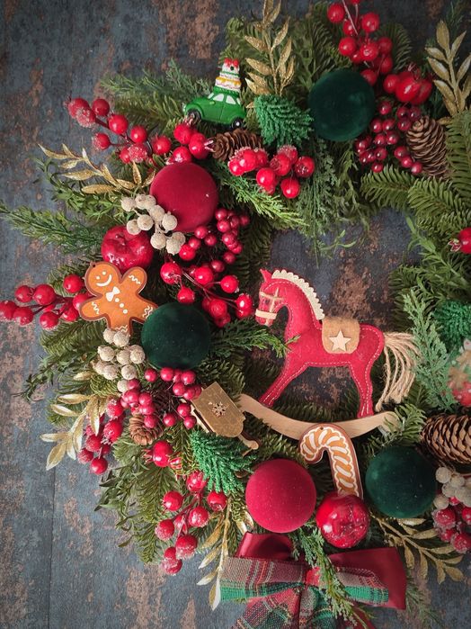 Wianek świąteczny - Świateczna Karuzela