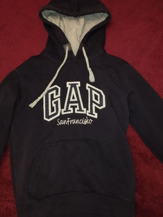 Чорна, темно синя толстовка, худі з принтом