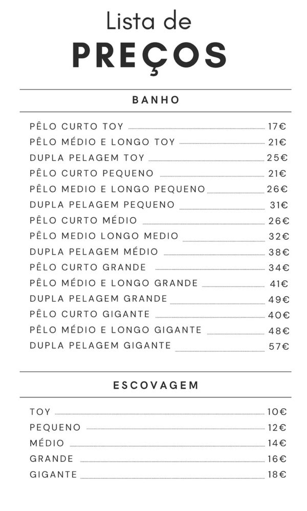 Banho e Tosquia (Groomer) - Alges Lisboa