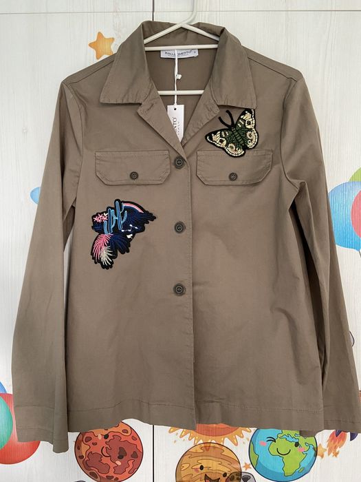 Nowa lekka kurtka khaki Ninascimento włoska roz S