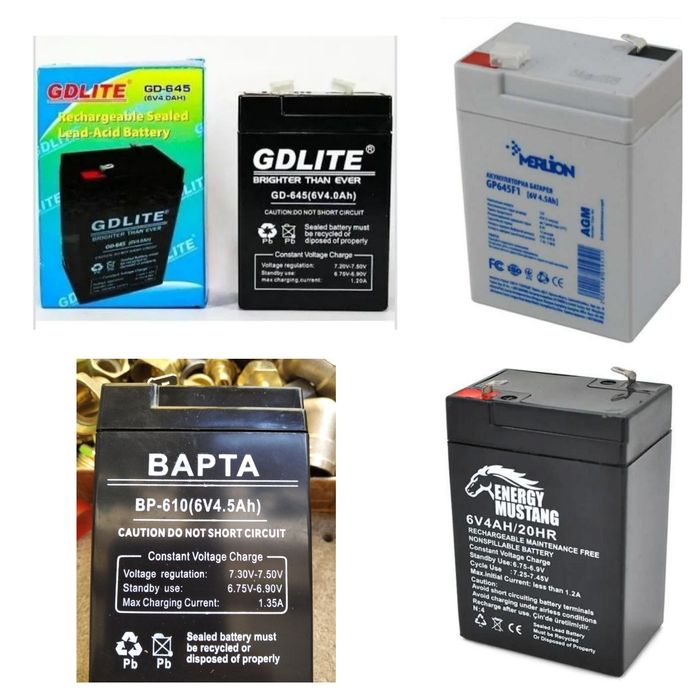 Акумулятор для весов ваги 4V 6v 6A 4A 4,5A 5A 4в 6v 6в 12v 12в Rablex