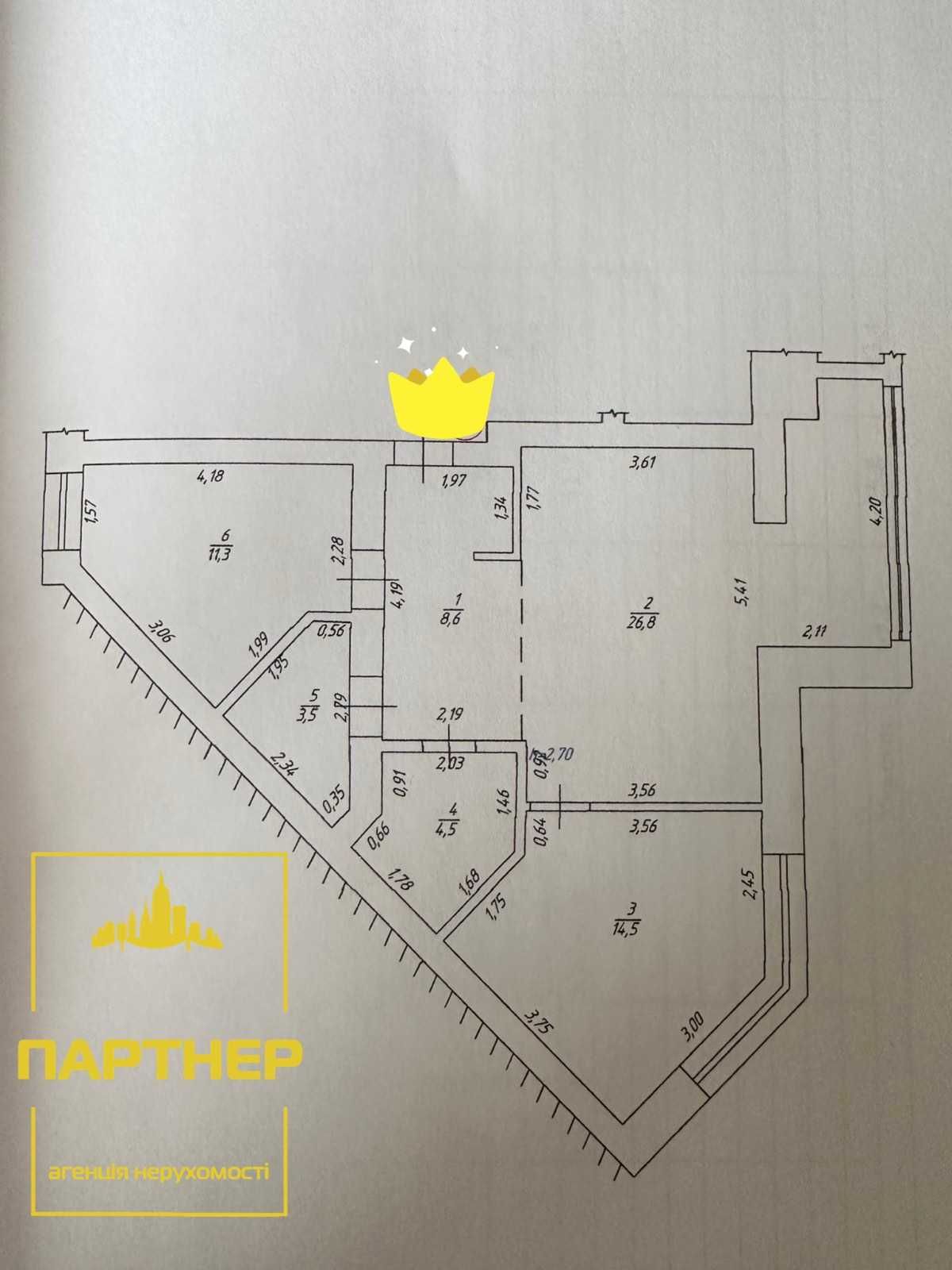 Можлива  Є оселя! Продам 3к квартиру в новобудові в Центрі міста!