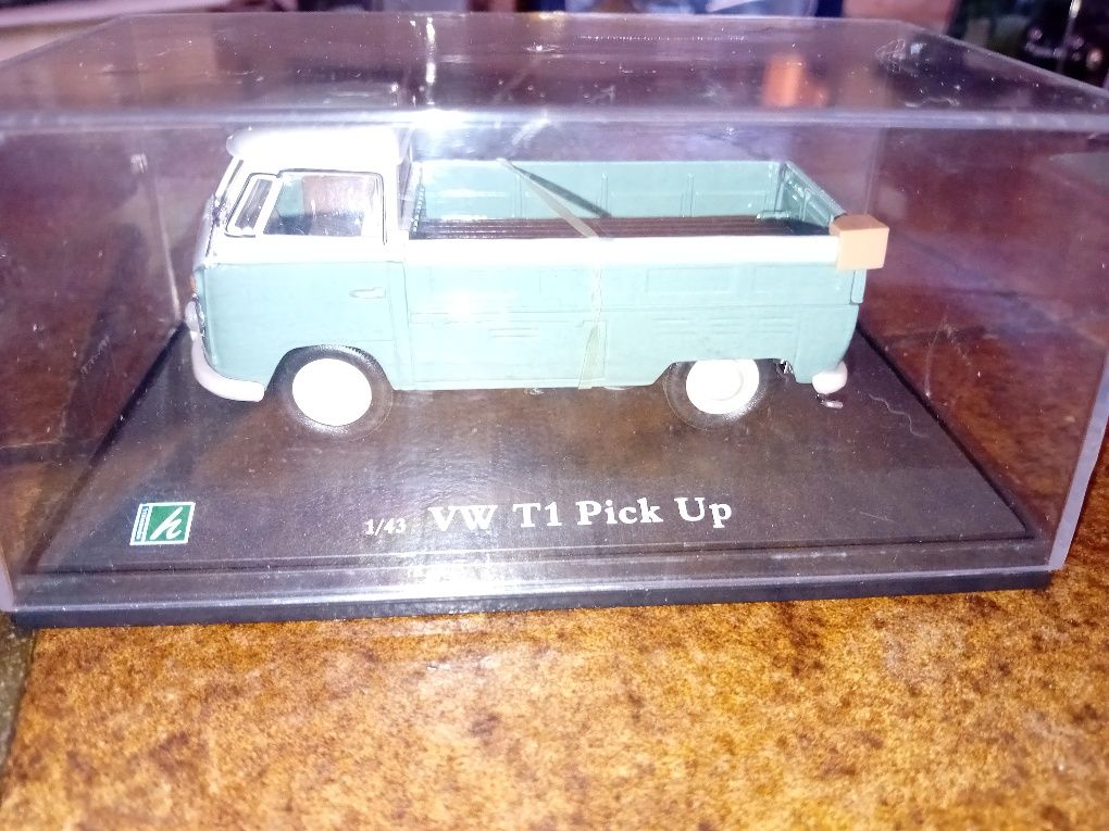 Vw t1 pick up (pão forma) + vw samba (pão forma), escala 1/43