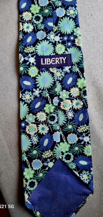 Krawat naturalny Liberty retro unikat