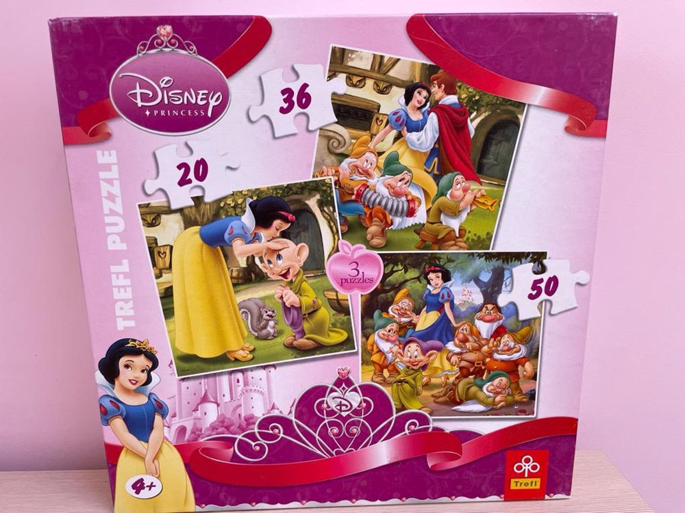 Puzzle 3D Barbie lub 2D Śnieżka Disney wyjatkowyprezent dla dziecka