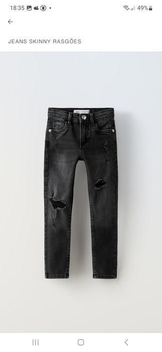 Calças de ganga / jeans da menina