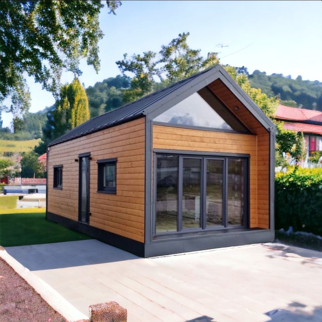 Domek mobilny całoroczny z antresolą, Nowoczesna Stodoła,  Tiny House