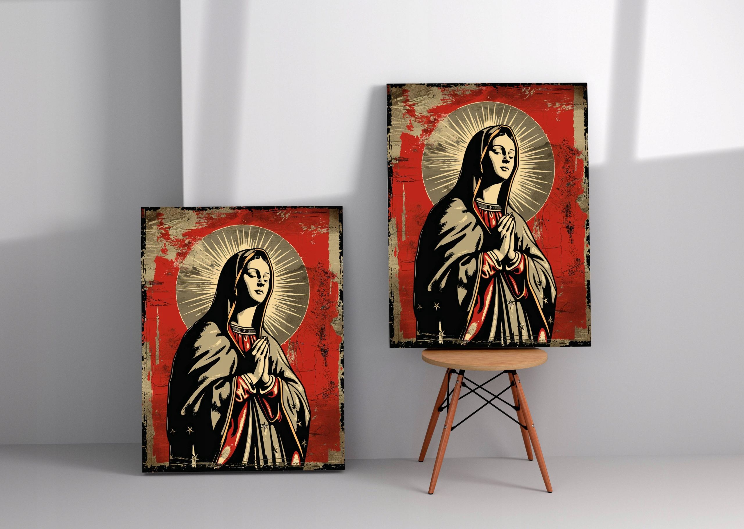 Obraz na płótnie "Ikona Matki Boskiej Maryi"  45x60 cm
