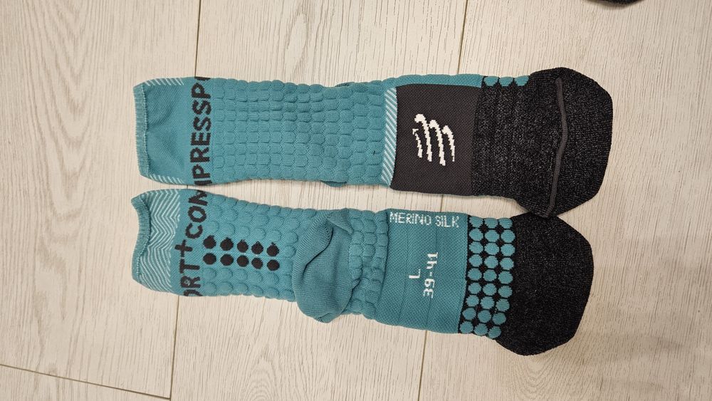 Шкарпетки компресійні трекінгові compressport psr v3 39-41 з шерсті ме
