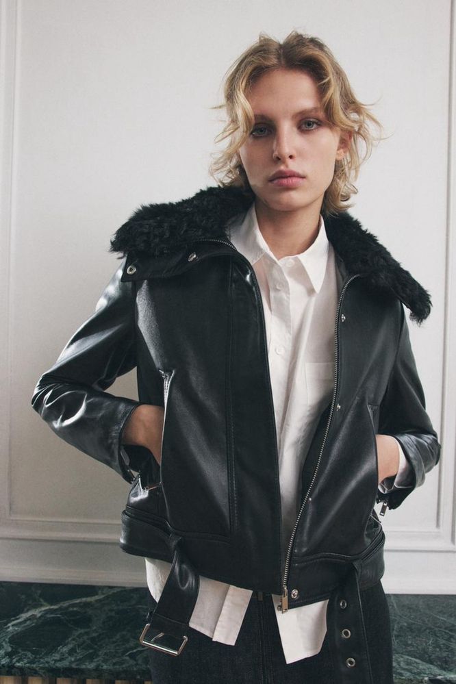 Шкіряна куртка Zara