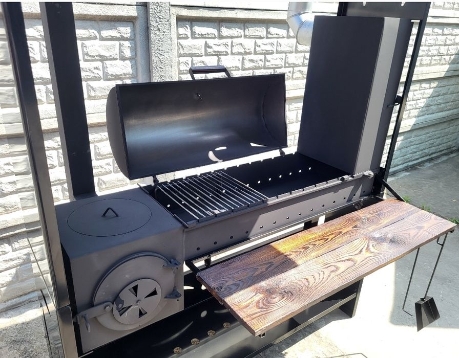 От Завода! 4мм! Усиленный! Мангал с крышей + Коптильня + Печь под каза