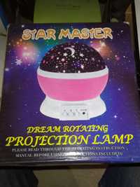 Вращающийся Ночник круглый Проектор звездное небо Star Master