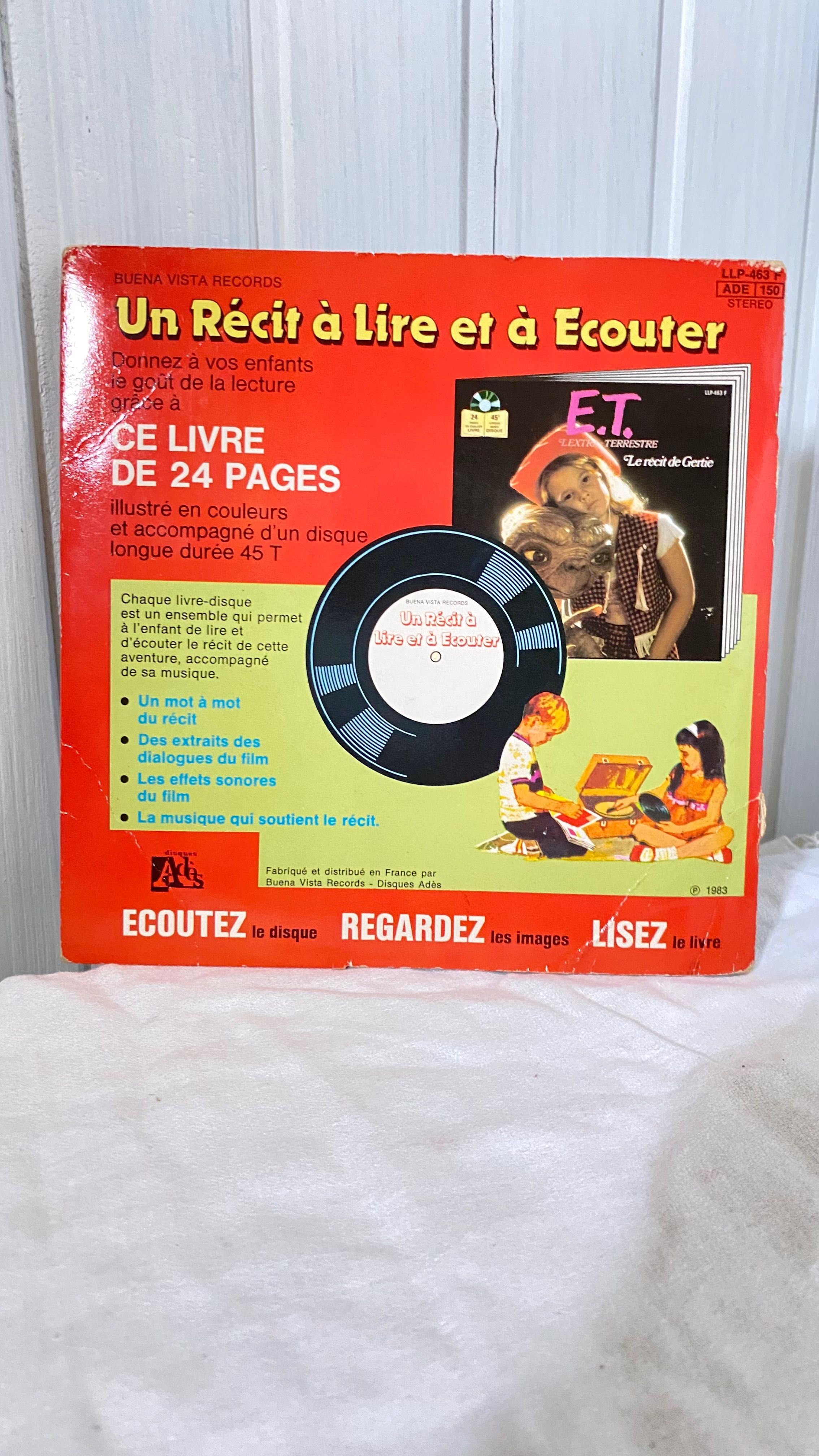 Livro disco E.T vintage