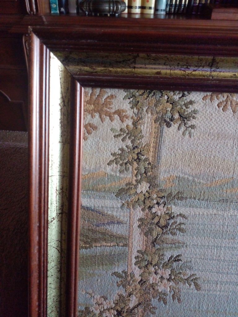 Quadro GRANDE e ANTIGO  em tapeçaria GOBLIN