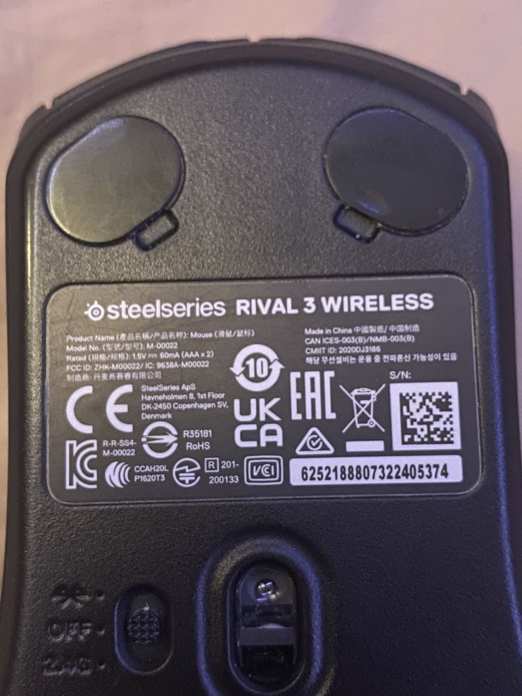 Myszka bezprzewodowa: steelseries rival 3 wireless
