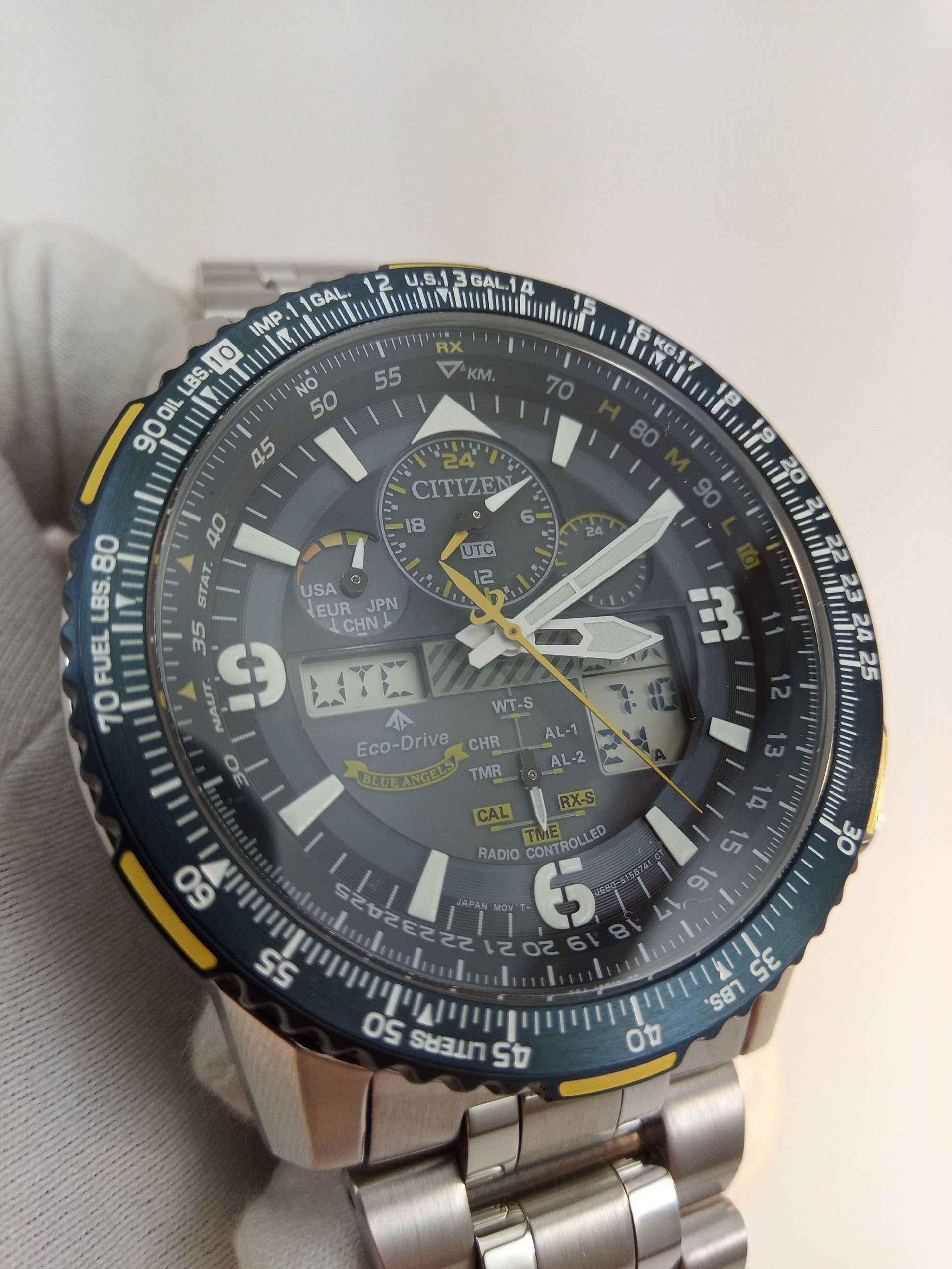 Часы Citizen Blue Angels JY8078-52L радиосинхронизация, вечник, сапфир