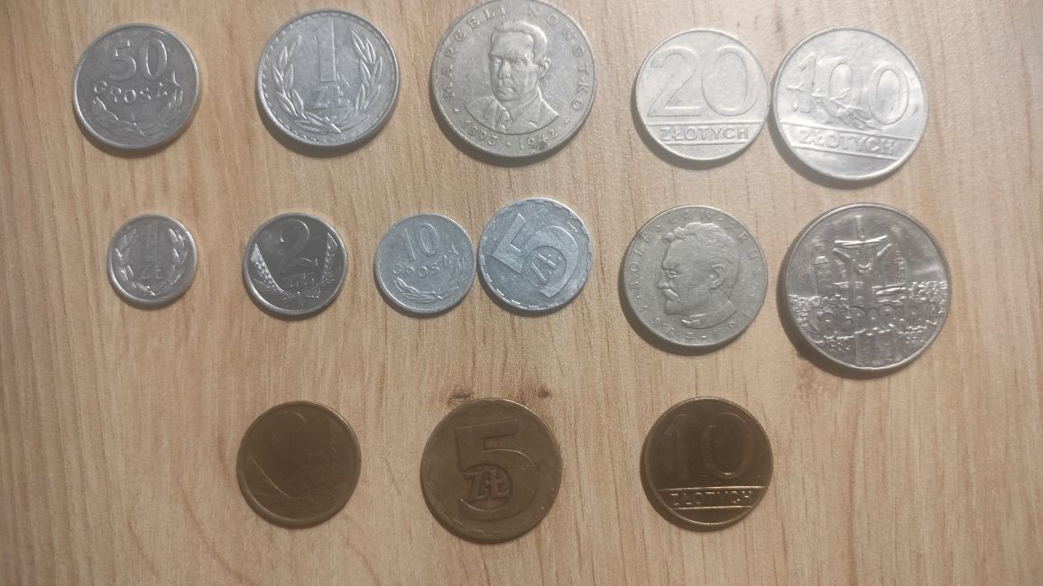 Monety PRL 14 sztuk