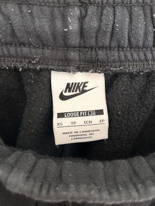 Calças jogger cardadas pretas, Nike