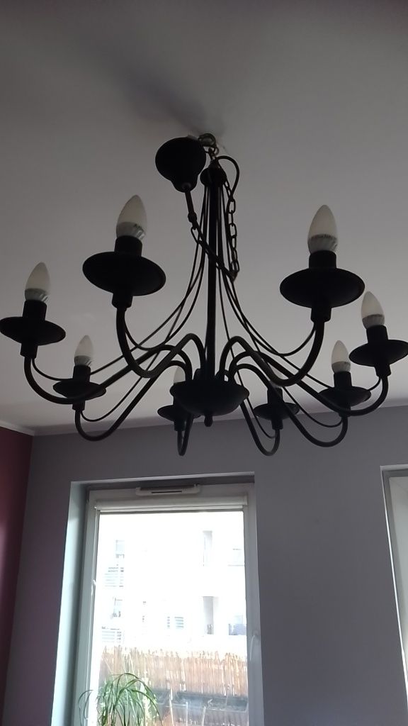 Lampa wisząca sufitowa żyrandol 8 ramienny