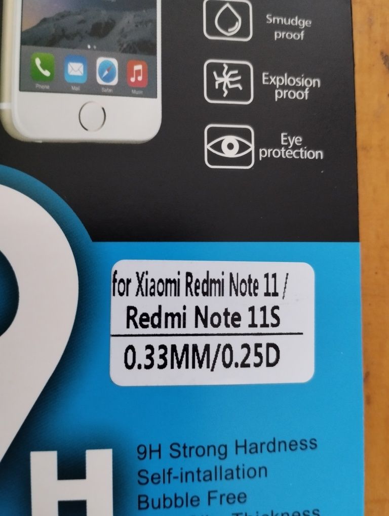 Szkło hartowane 9H nowe do telefonu Xiaomi Redmi Note 11/11S