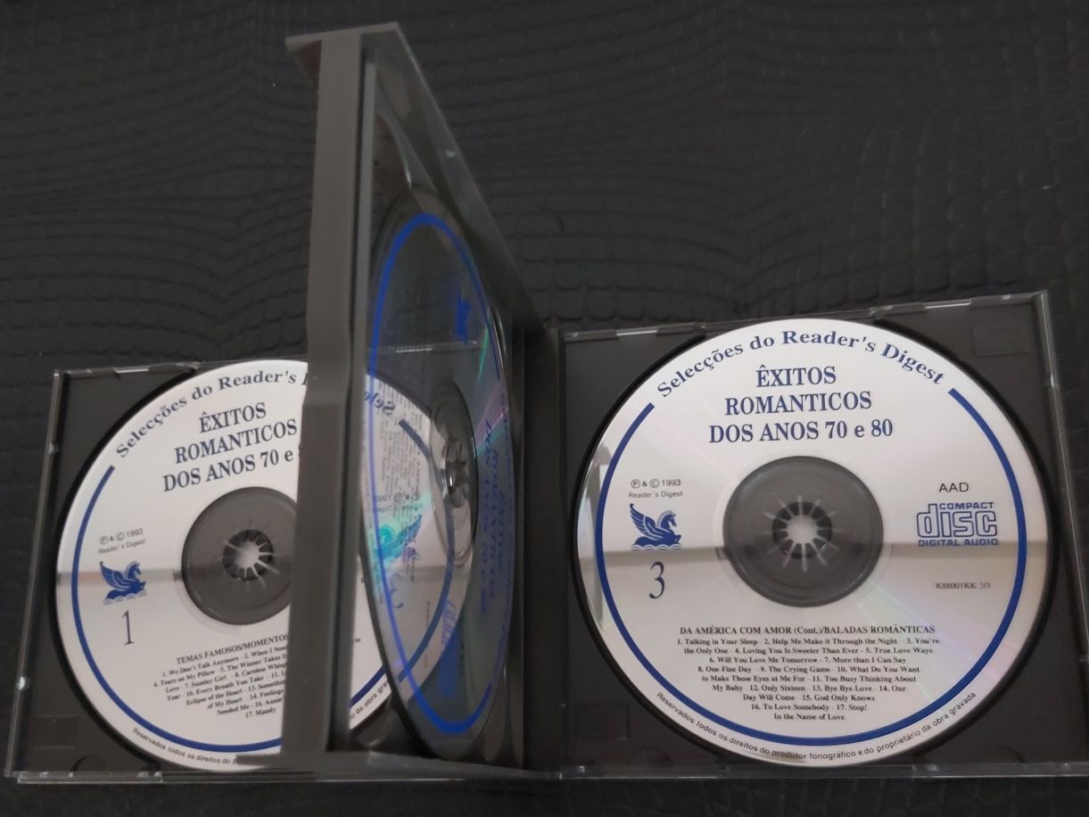ÊXITOS ROMÂNTICOS DOS ANOS 70 E 80 / (3 CD's)