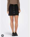 Spodnica banan czarna mini 36 38 s m zatrzaski sztruks guess