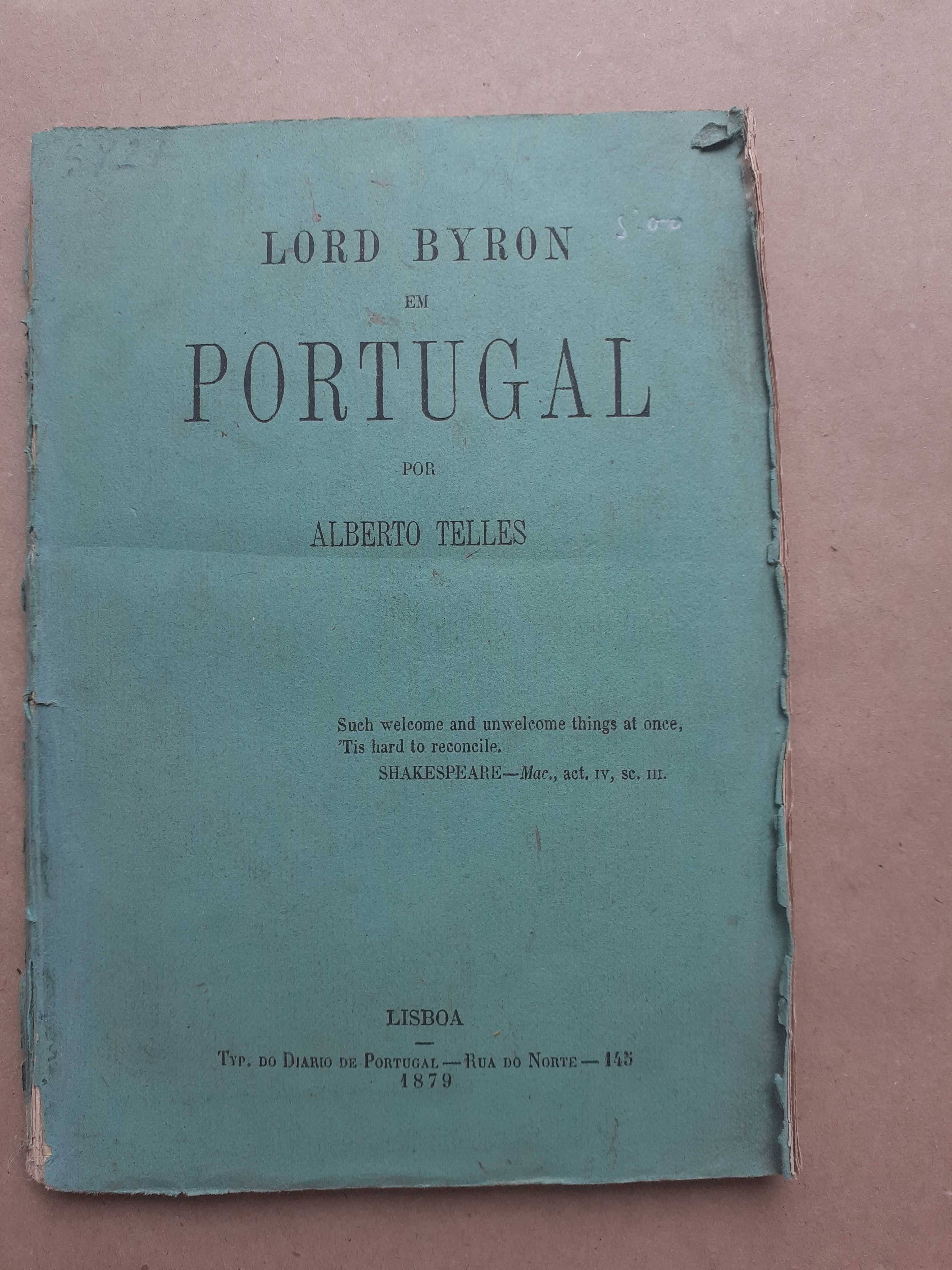 Lord Byron em Portugal - Leilão João Chagas