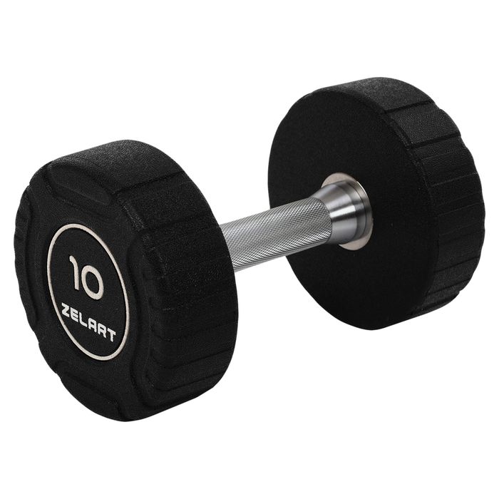 Гантели профессиональные, покрытие полиуретан. Zelart. LIFE FITNESS.