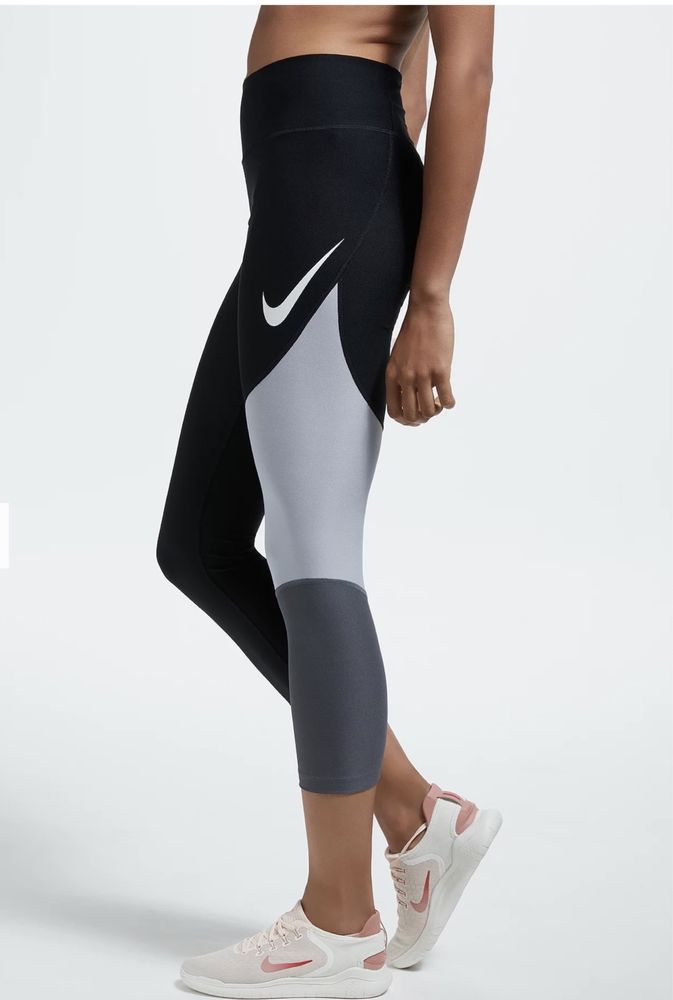 Leggings Nike Power pretas/cinza (S) [ULTIMO PREÇO!]