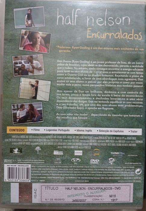 DVD Half Nelson Encurralados com Ryan Goslin