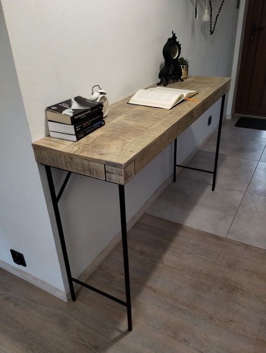 Duża konsola dębowa