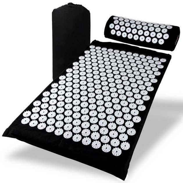 Масажний килимок з подушкою: мат акупунктурний аплікатор (MS-12926/О)