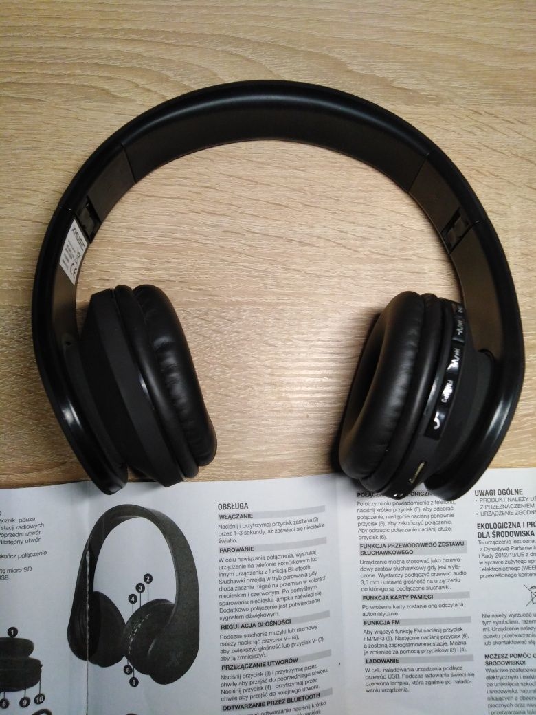 Słuchawki bezprzewodowe nauszne xmusic BTH101x