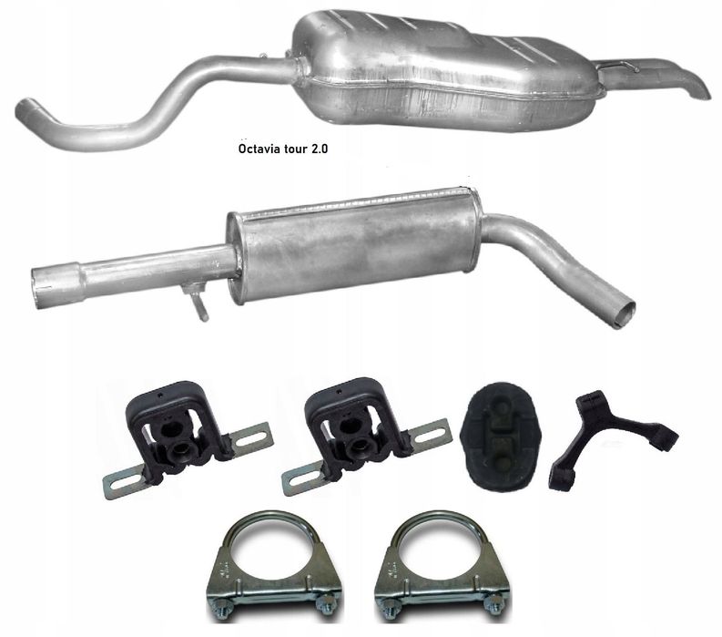 Глушитель резонатор Skoda Fabia 1.2 1.4 1.6 Octavia Тур a5 1.6 1.9 2.0
