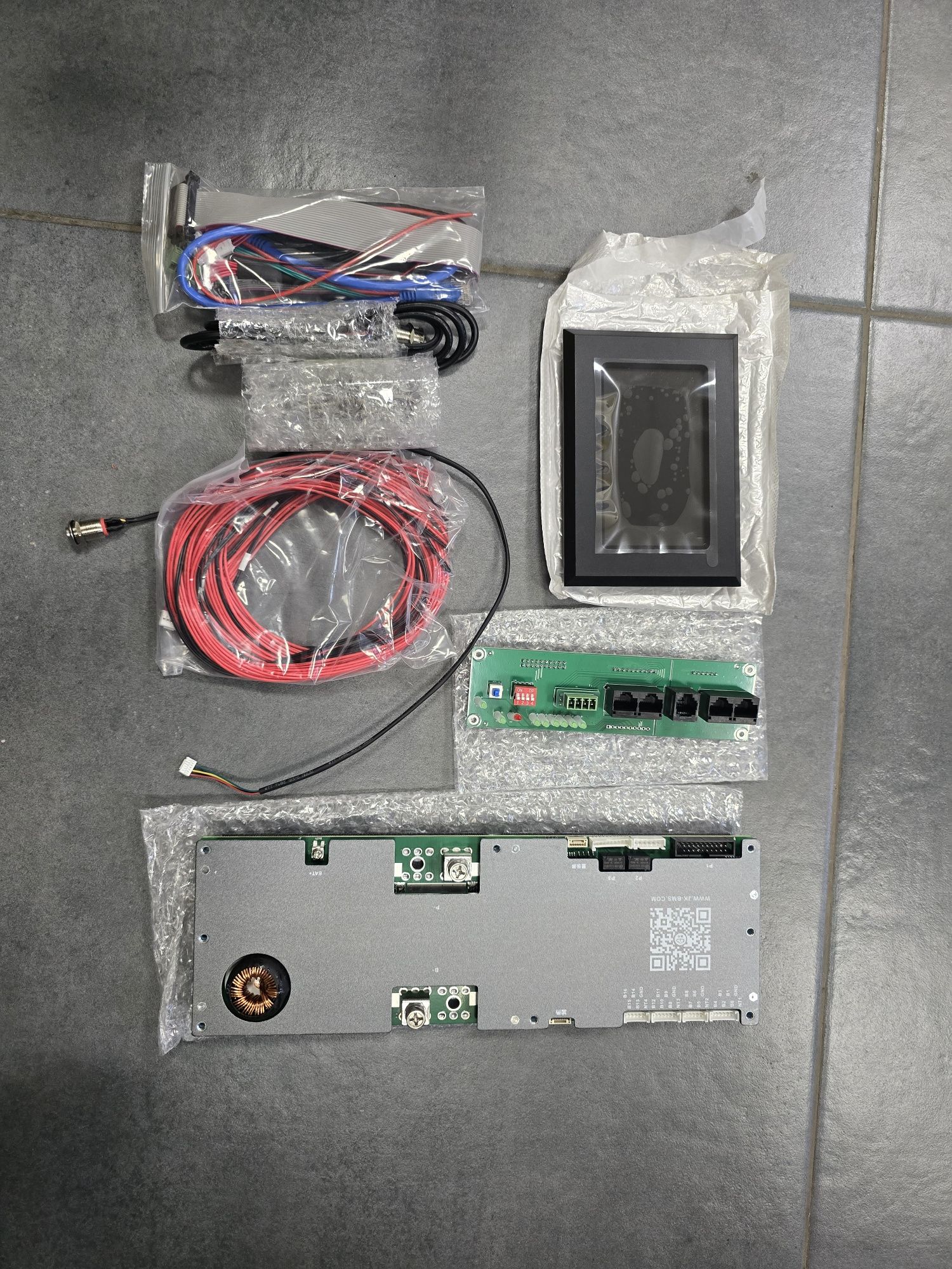 Балансир LiFePo4 BMS JK-PB1A16S10P + Дисплей LCD для JK BMS 4.3"
