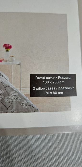 Świetny komplet pościeli 160x200 dmuchawce gałązki Smukee