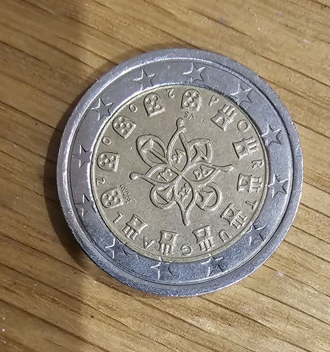 Moeda de 2Euros com defeito