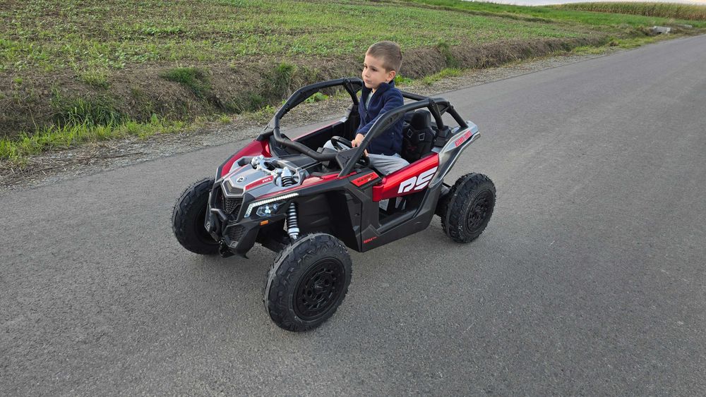 Duże autko CAN-AM Ca001 MAVERICK pompowane koła 800W 24V dla dzieci