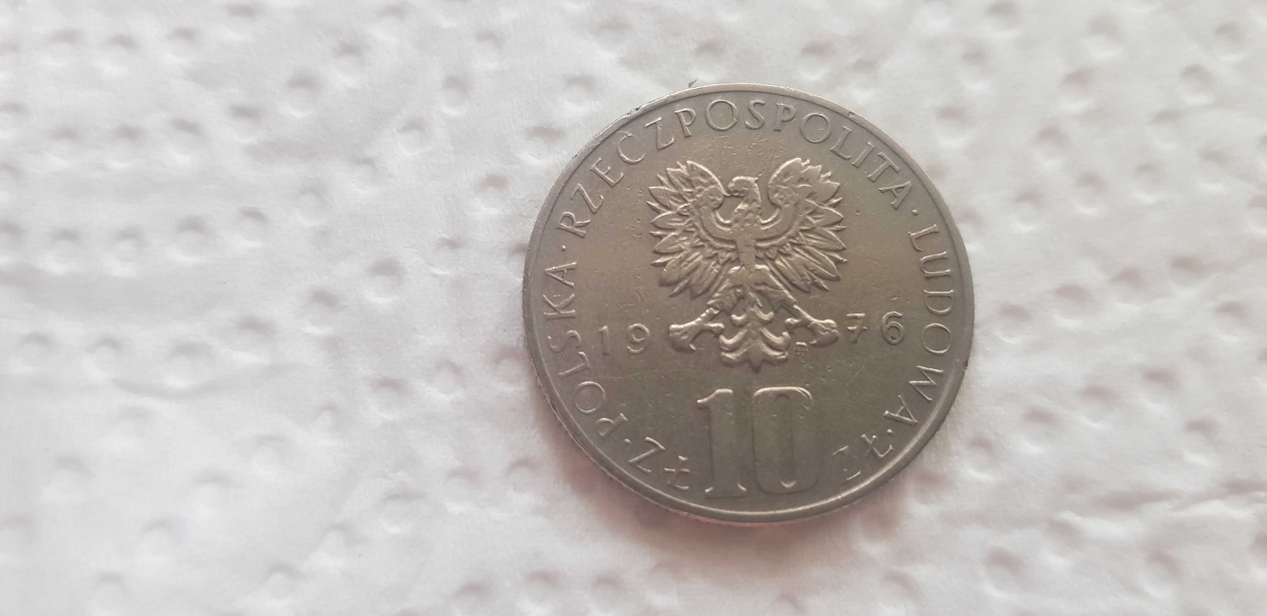 Moneta PRL 10zł Bolesław Prus z 1976r.