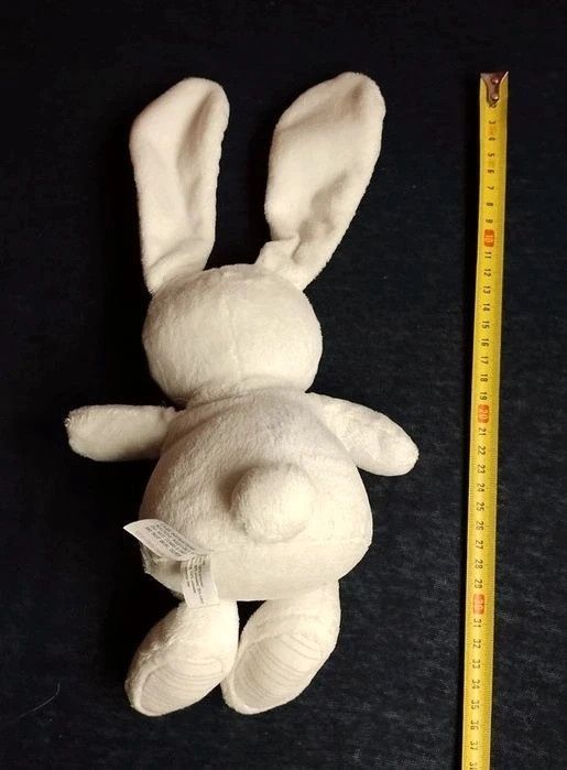 Milutka maskotka biały króliczek zajączek