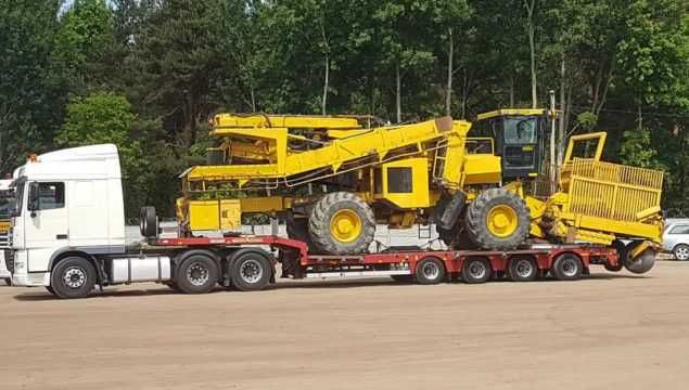 Transport maszyn,koparek,ponadgabarytowy,semi,tiefbett,PL-cała Europa.