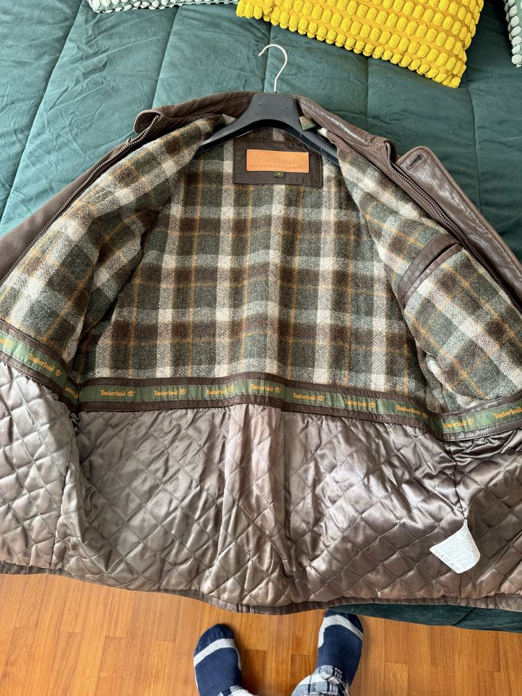 Casaca Pele Timberland Castanha