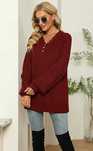Swetr casual bordowy rozm. XL