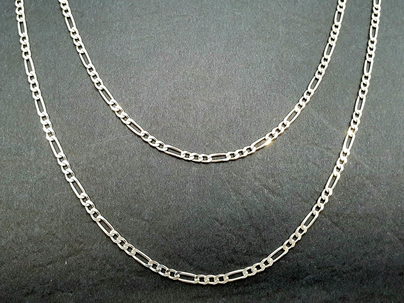 Łańcuszek srebrny p.925 55cm/2mm/4,3g figaro