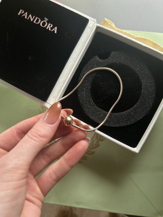 Złota bransoletka Pandora oryginalna zlota 14 k