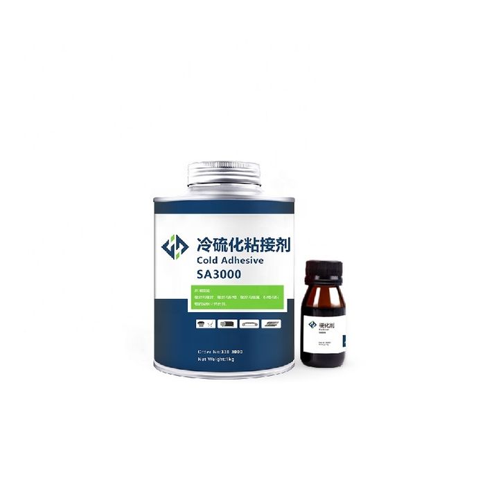 Klej do gumy cement z utwardzaczem.