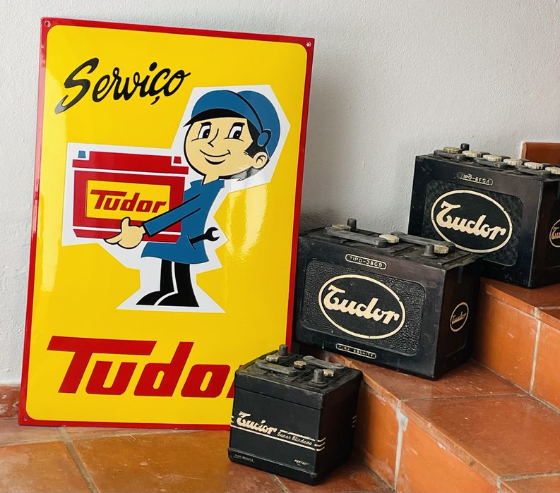 Placa esmaltada Tudor 80x60cm